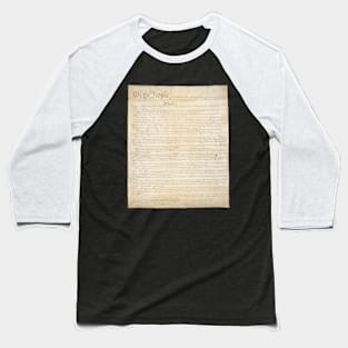 We The People, Page One of the Constitution of the United States Baseball T-Shirt